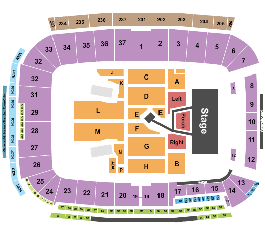 America First Field Noah Kahan Seating Chart